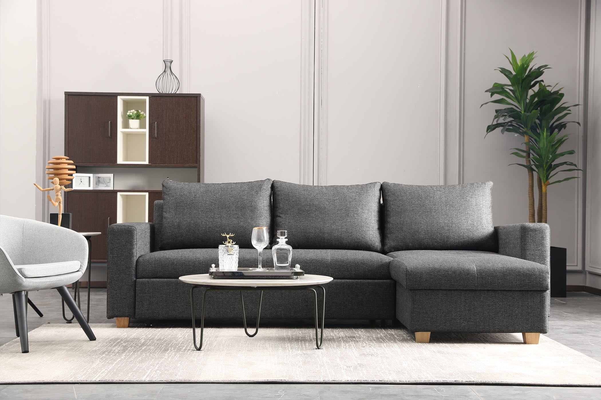 Sectional Sofa Bed JH048-G+BF