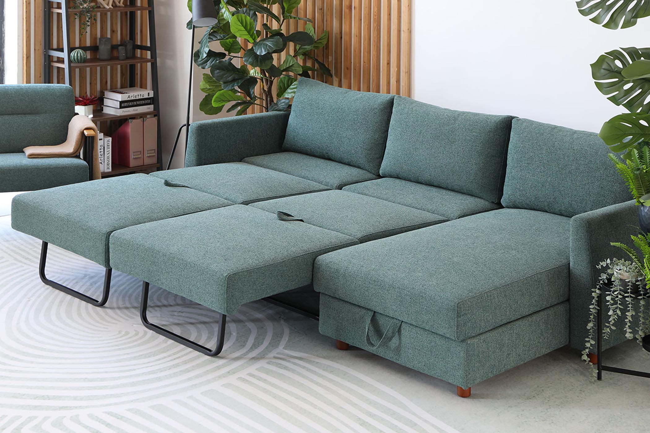 Sectional Reversiable Sofa Bed DH069-G+BF
