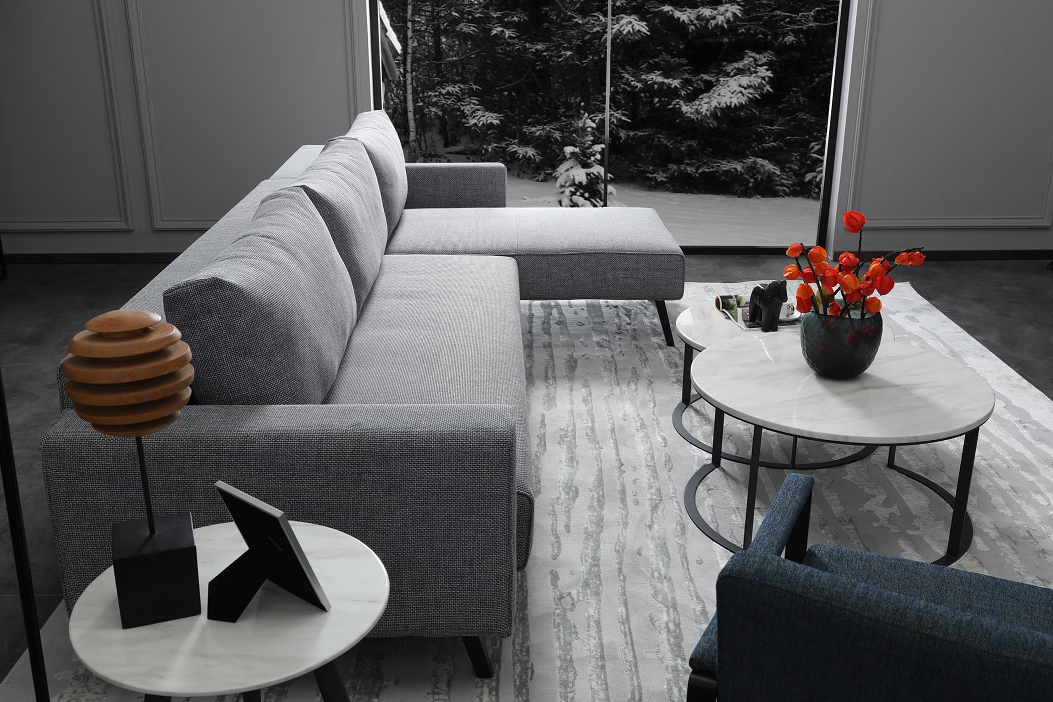 Sectional Reversible Sofa bed JH027-G+BF