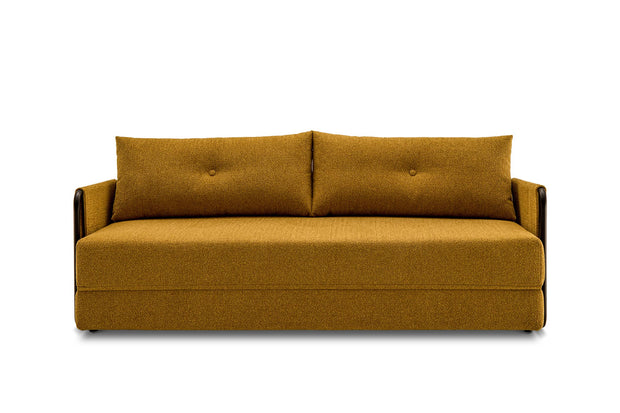 sofa bed - front view on white background