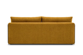 sofa bed - back view on white background