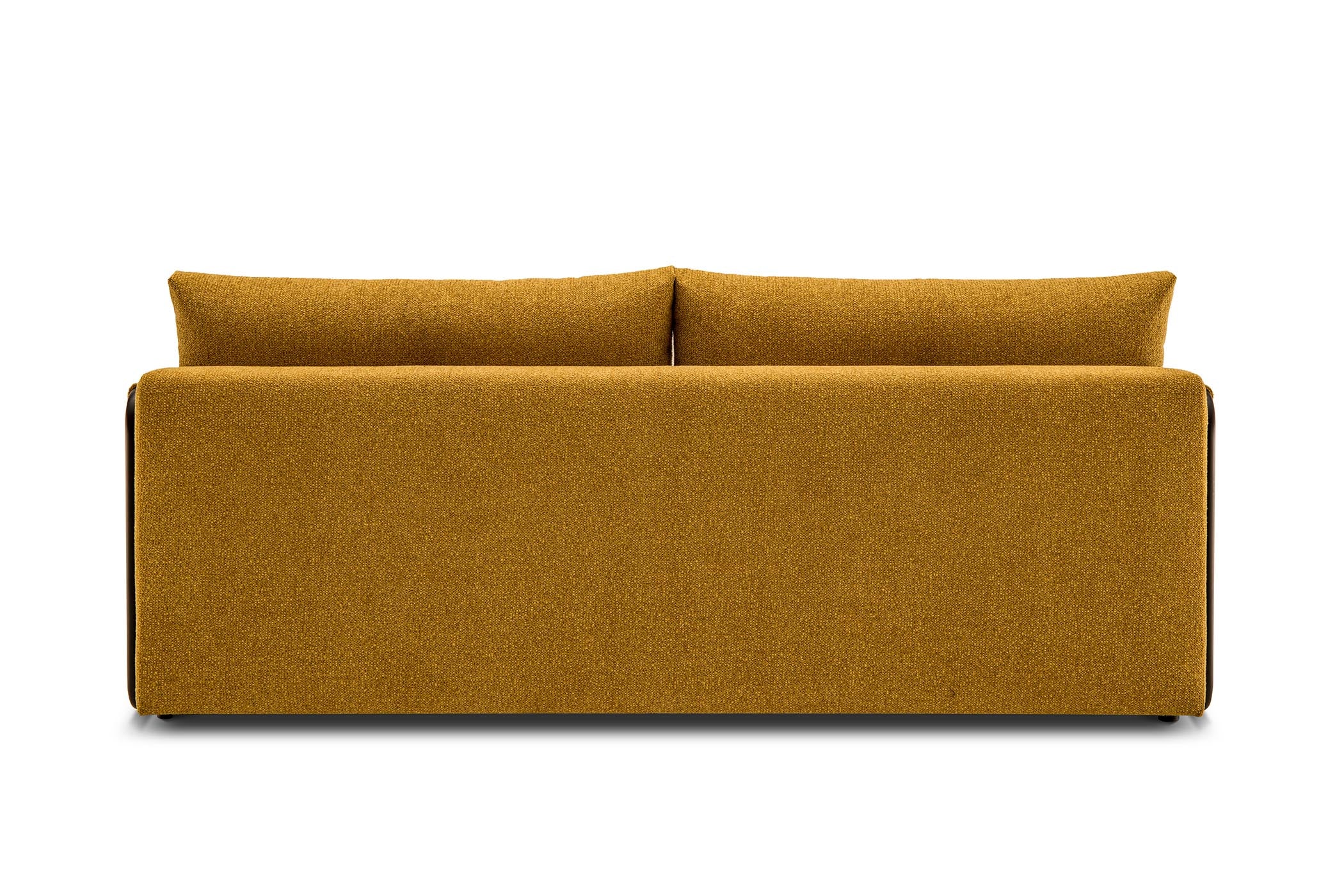 sofa bed - back view on white background