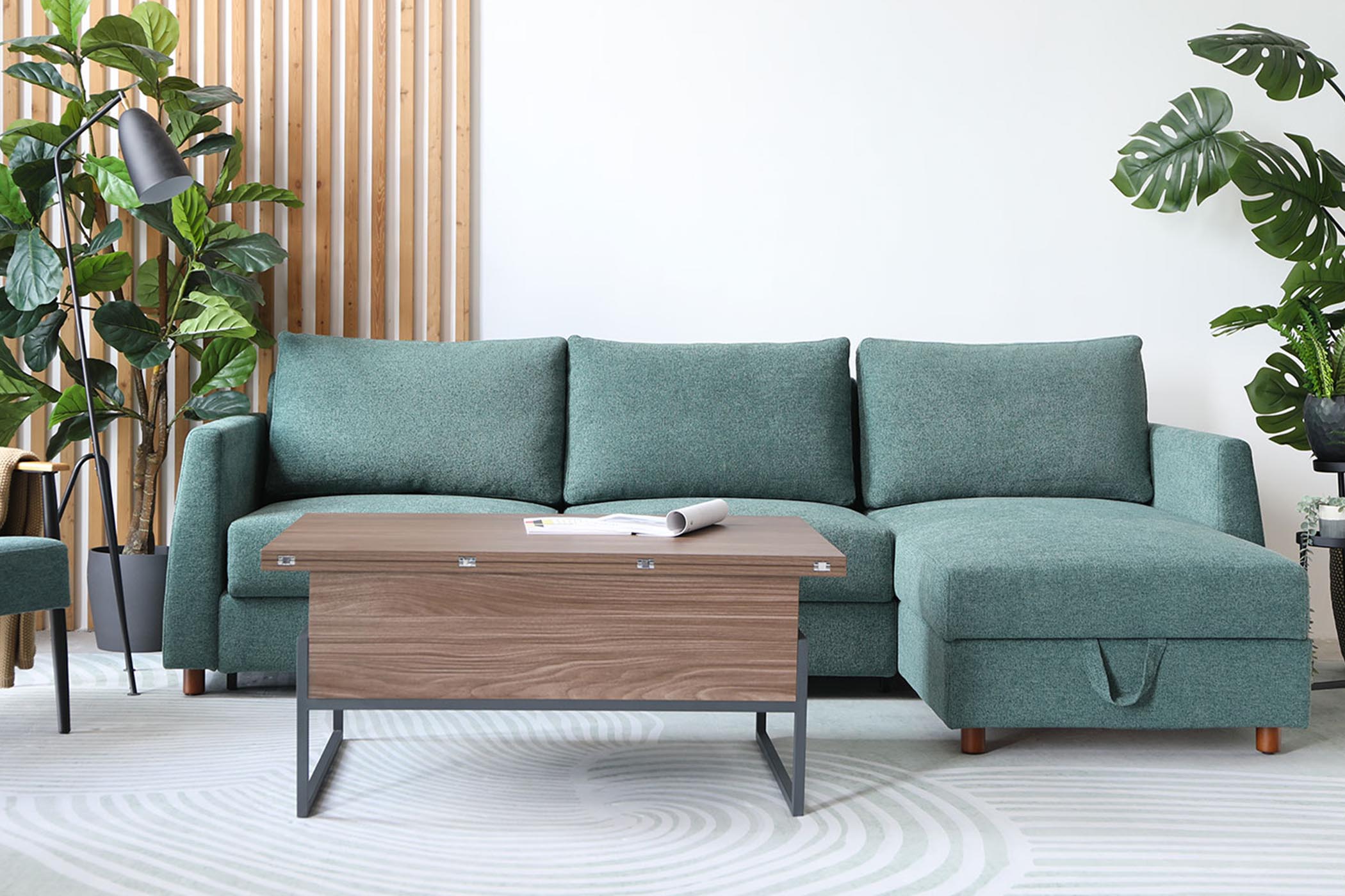 Sectional Reversiable Sofa Bed DH069-G+BF