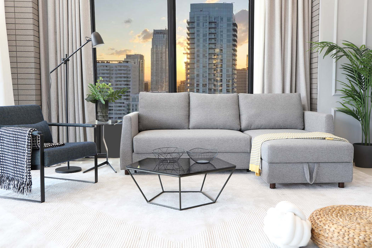 Sectional Reversible Sofa Bed DH069-G+AF