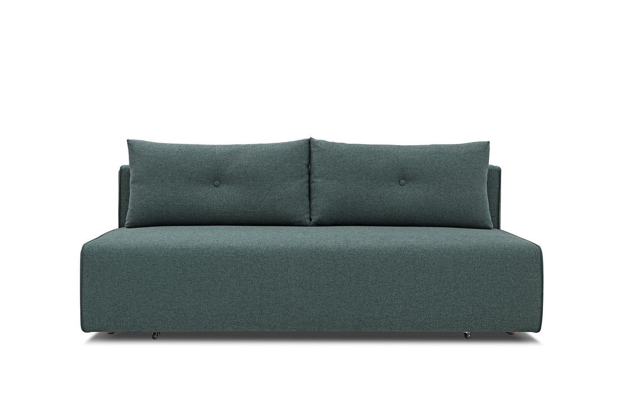 sofa bed - front view on white background