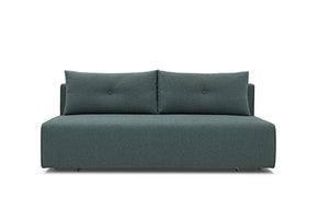 sofa bed - front view on white background