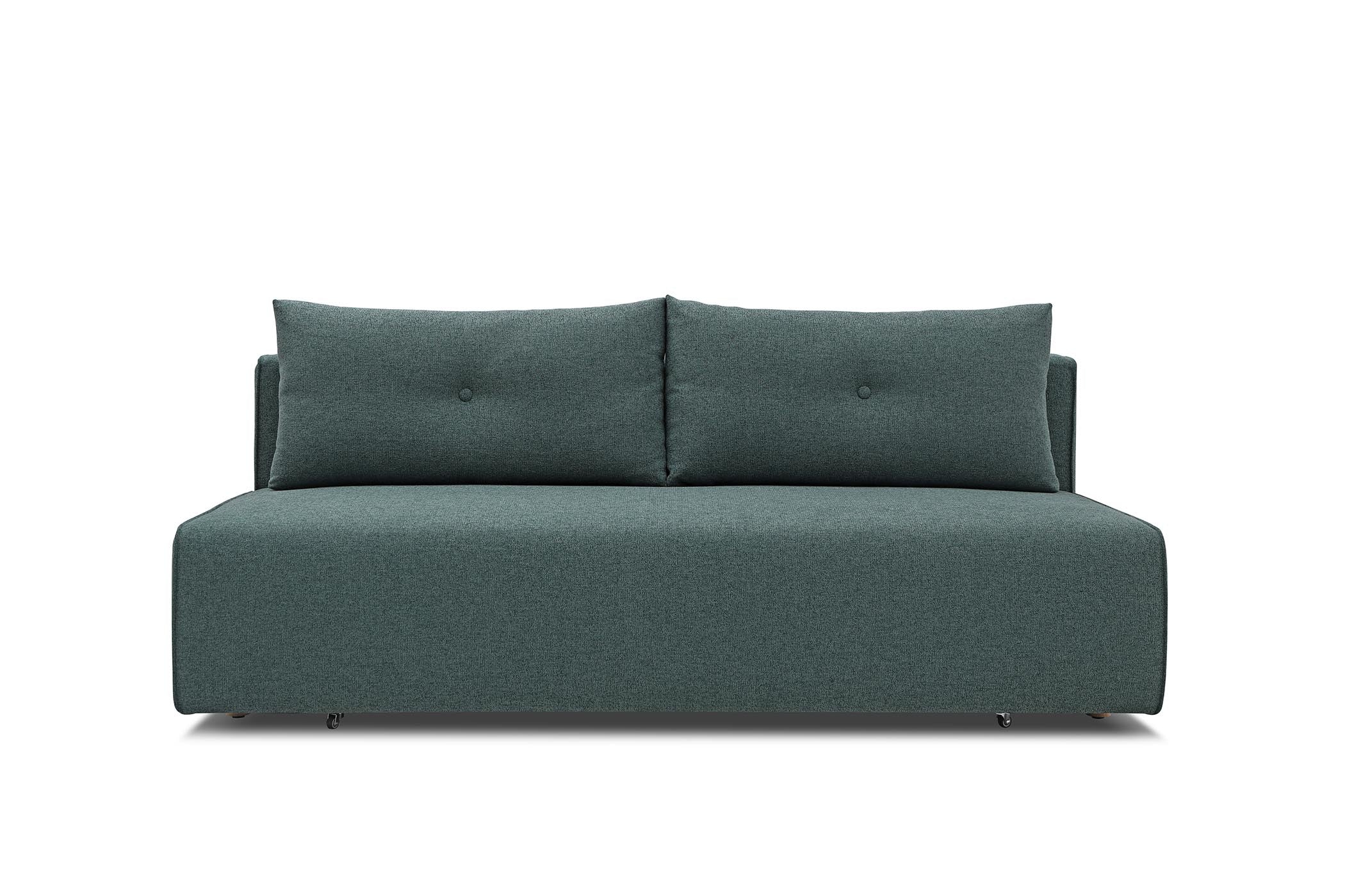 sofa bed - front view on white background