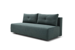 sofa bed - side view on white background