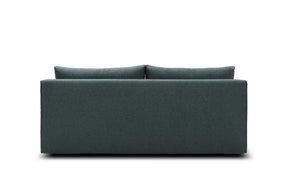 sofa bed - back view on white background