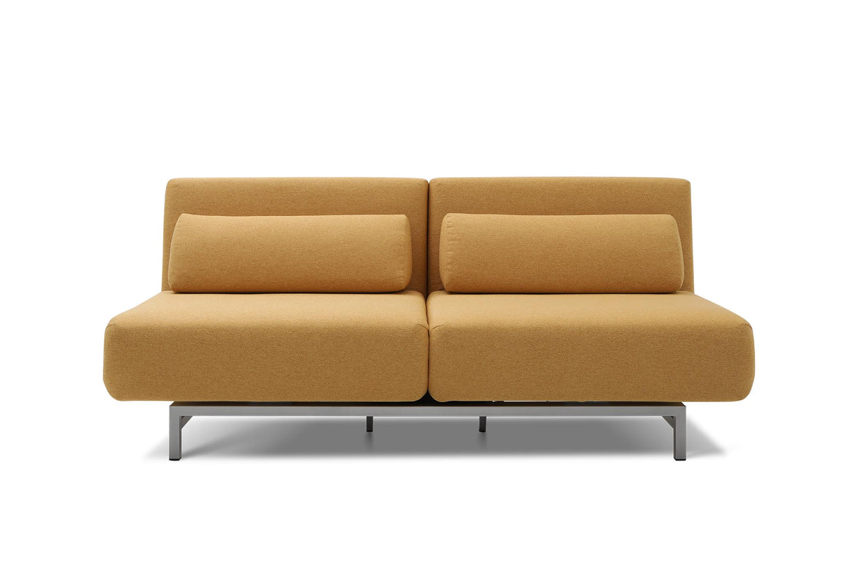 sofa bed - front view on white background