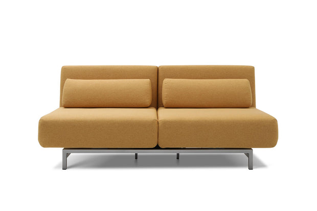 sofa bed - front view on white background