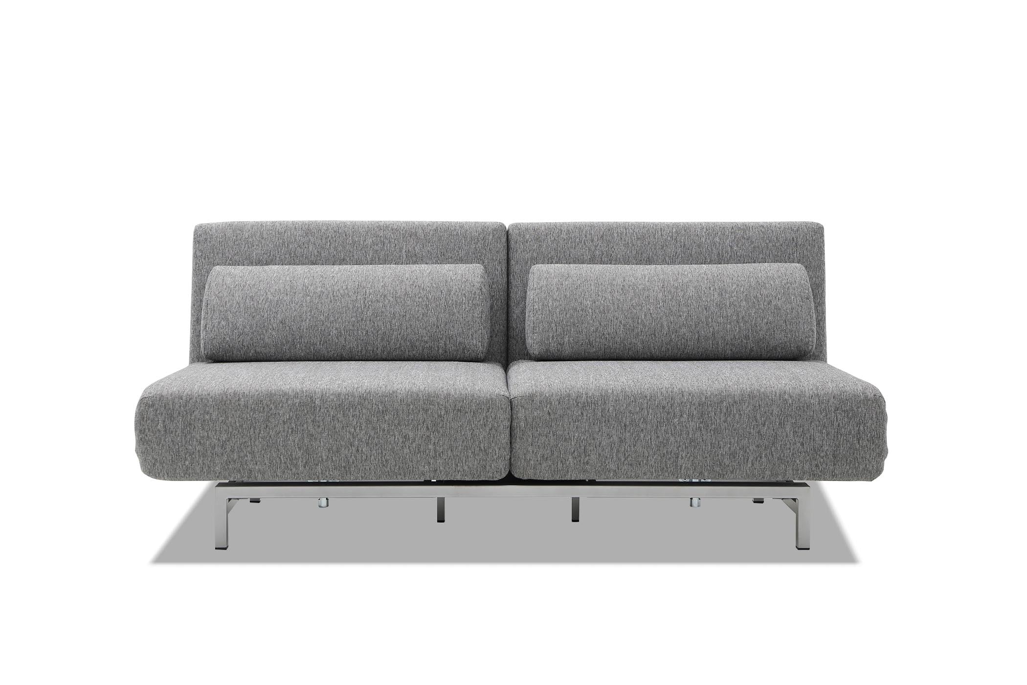 sofa bed - front view on white background