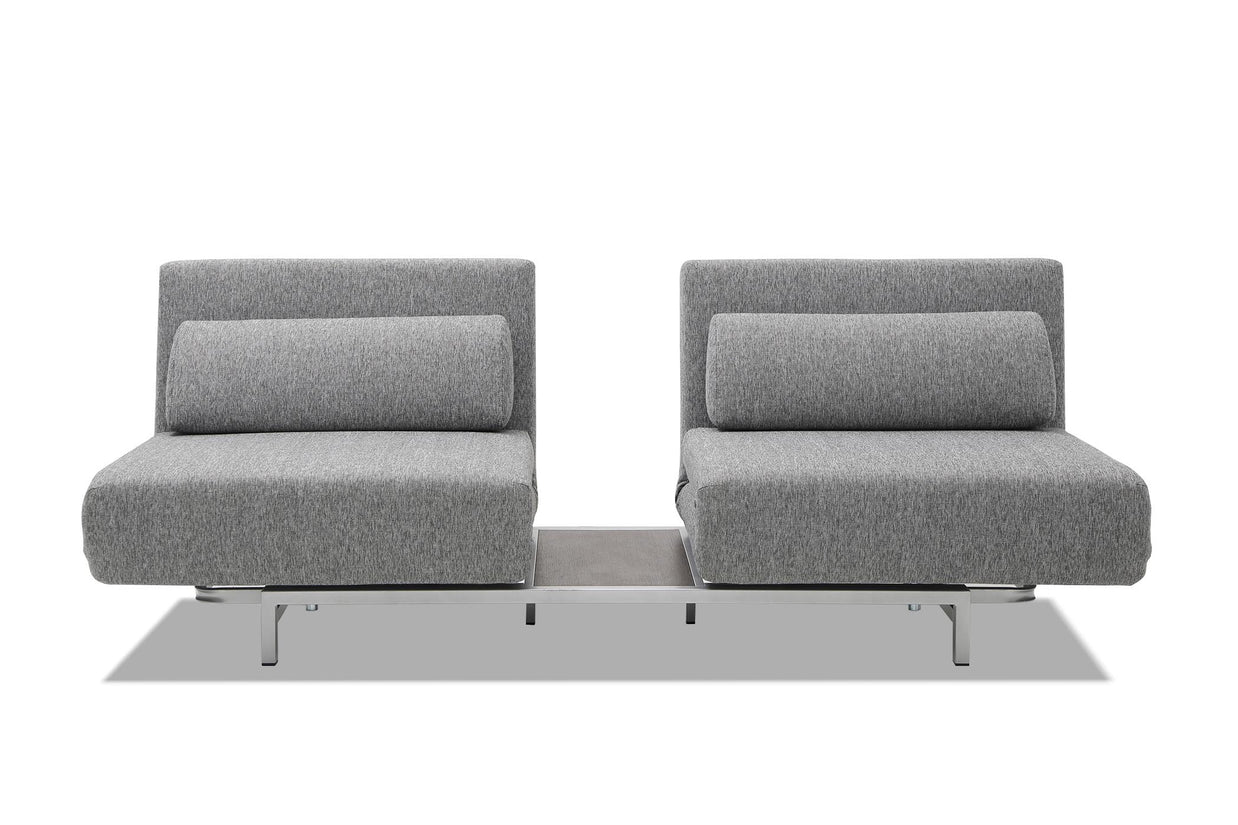 sofa bed with pulling on white background