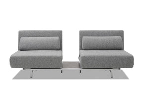 sofa bed with pulling on white background