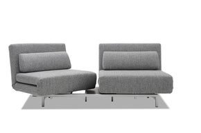 sofa bed with turning on white background