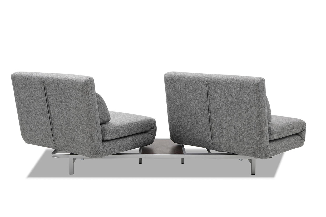 sofa bed with turning on white background