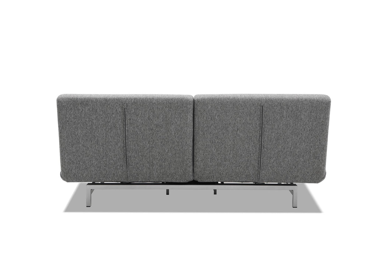 sofa bed- back view on white background