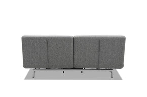 sofa bed- back view on white background