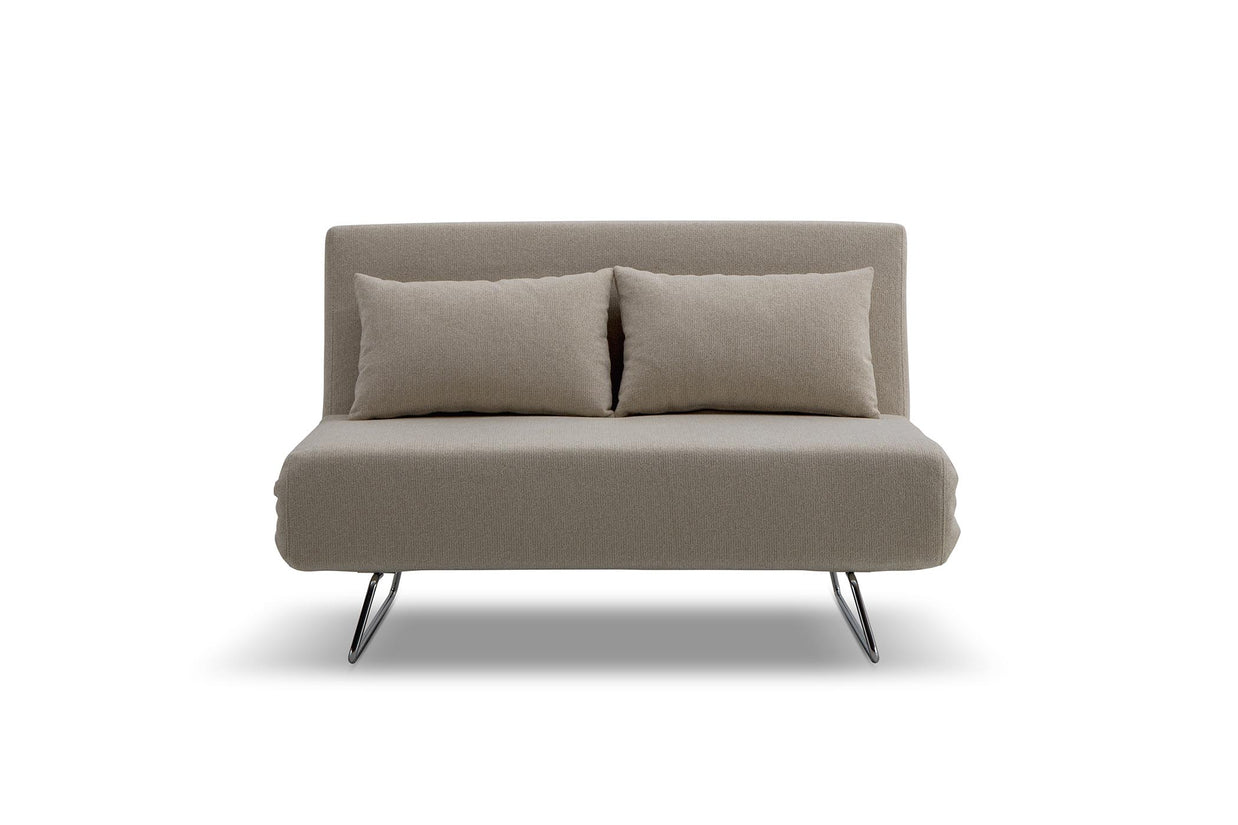 sofa bed - front view on white background