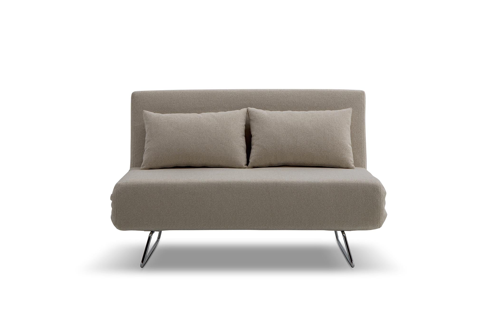 sofa bed - front view on white background