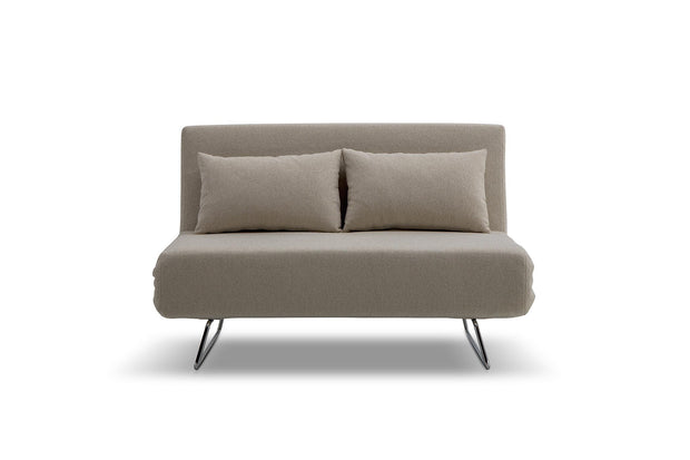 sofa bed - front view on white background