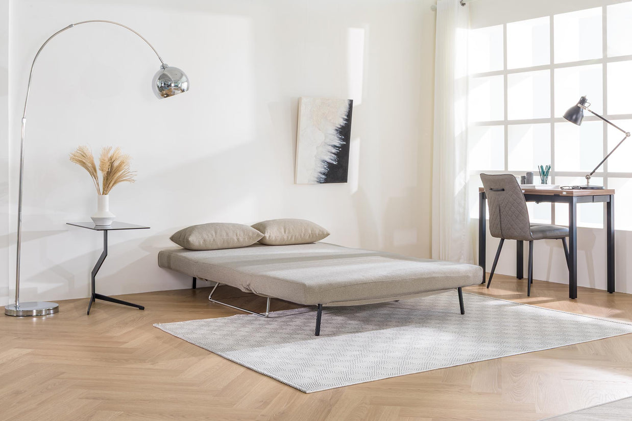 sofa bed in sofa mode on living room scene