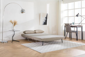 sofa bed in sofa mode on living room scene