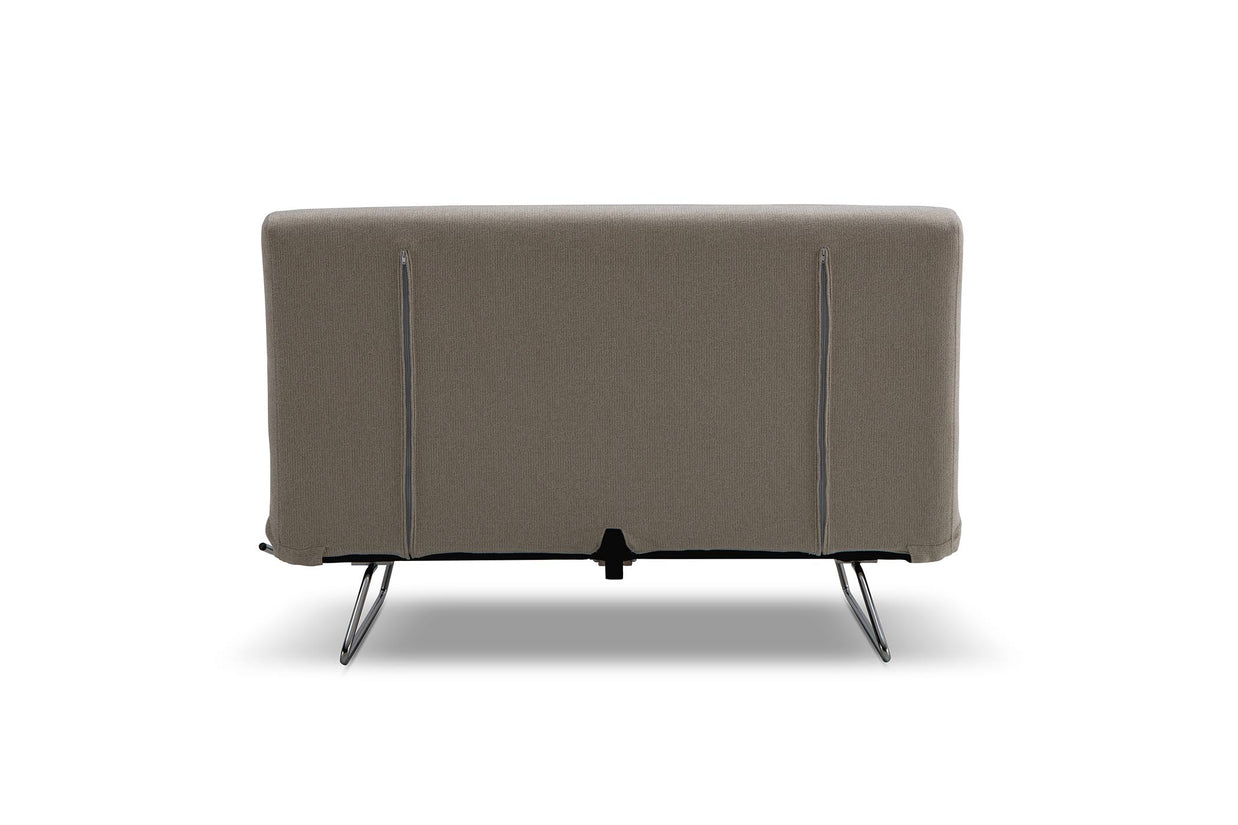 sofa bed- back view on white background