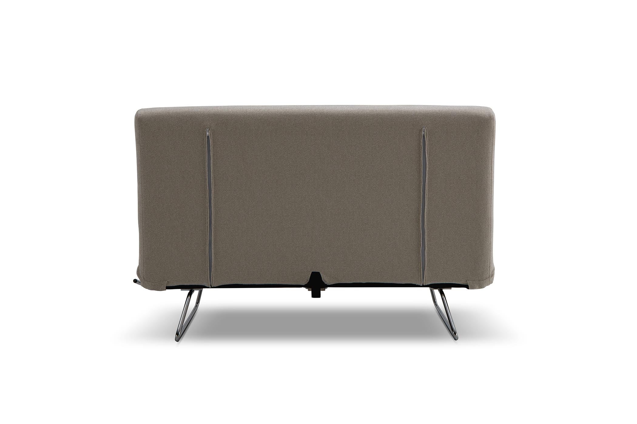 sofa bed- back view on white background