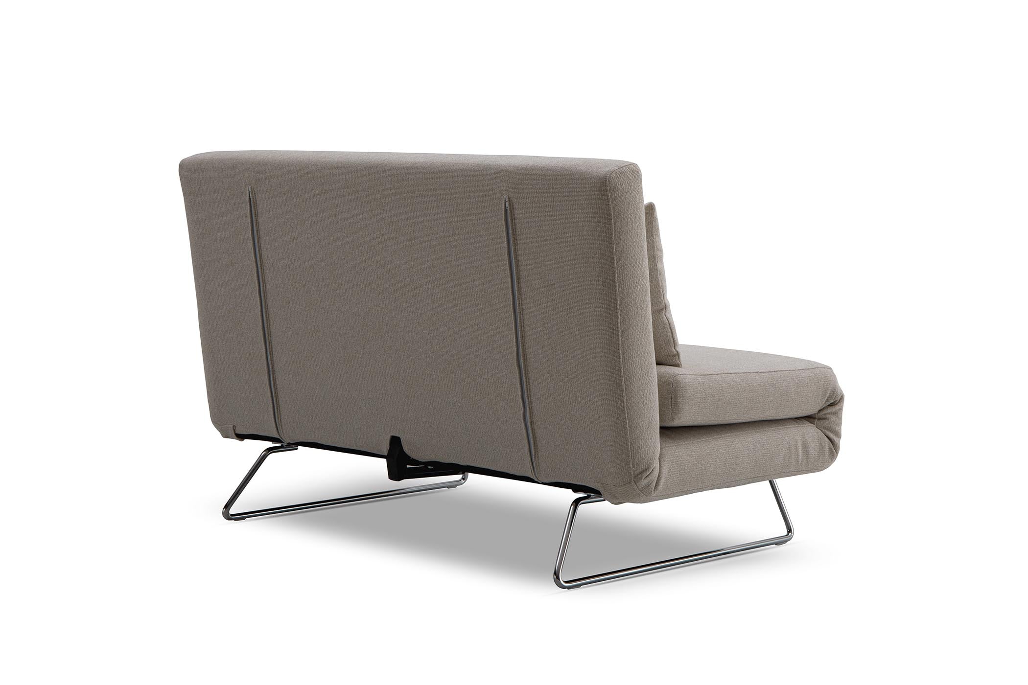 sofa bed- back view on white background