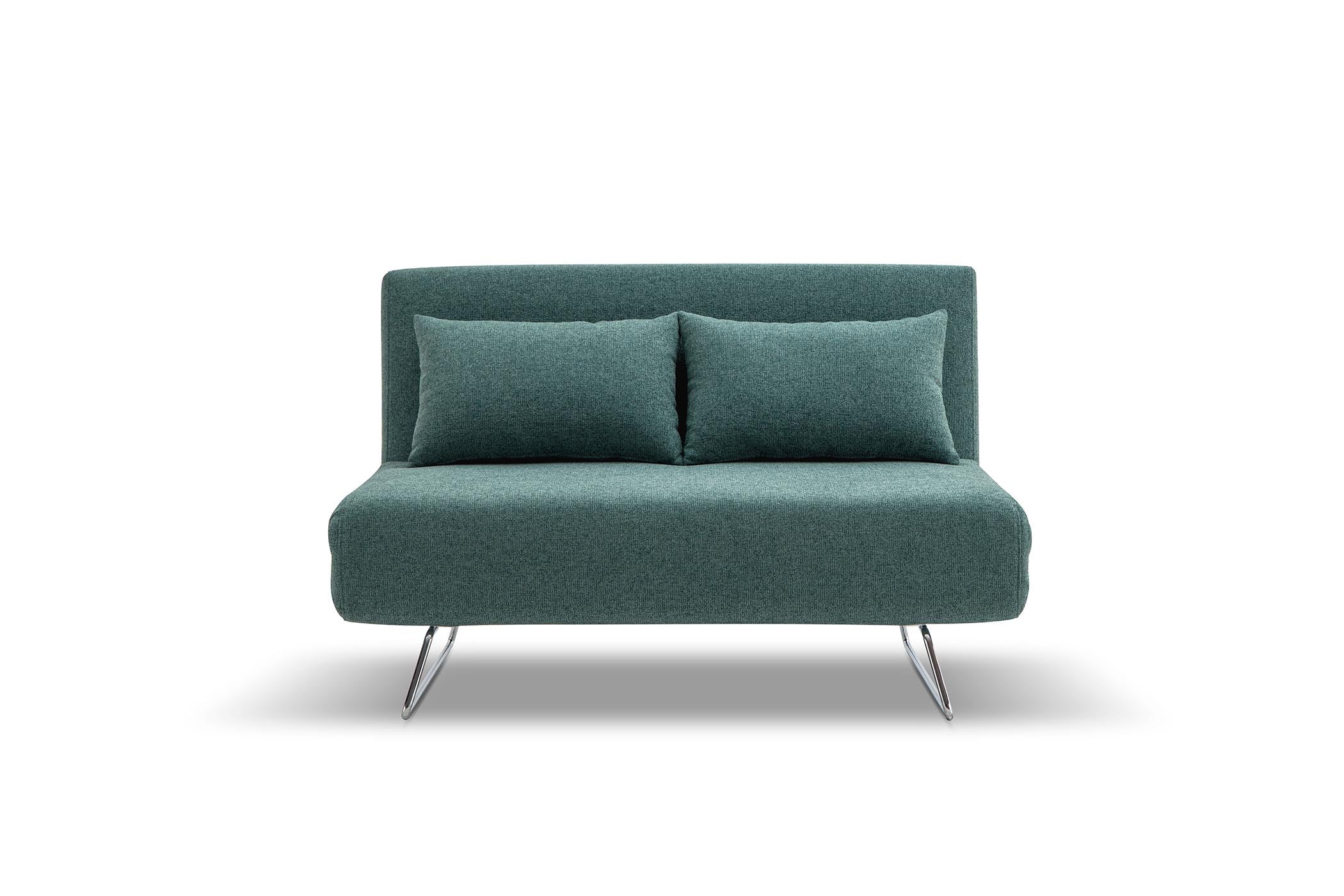 sofa bed - front view on white background