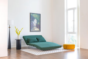 sofa bed in lounge mode in living room scene