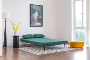 sofa bed in sofa mode in living room