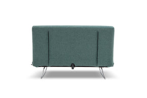 sofa bed -back view on white background