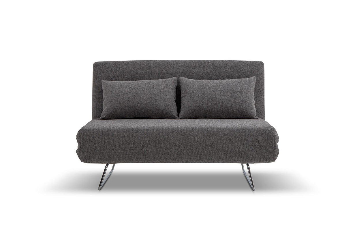 sofa bed - front view on white background