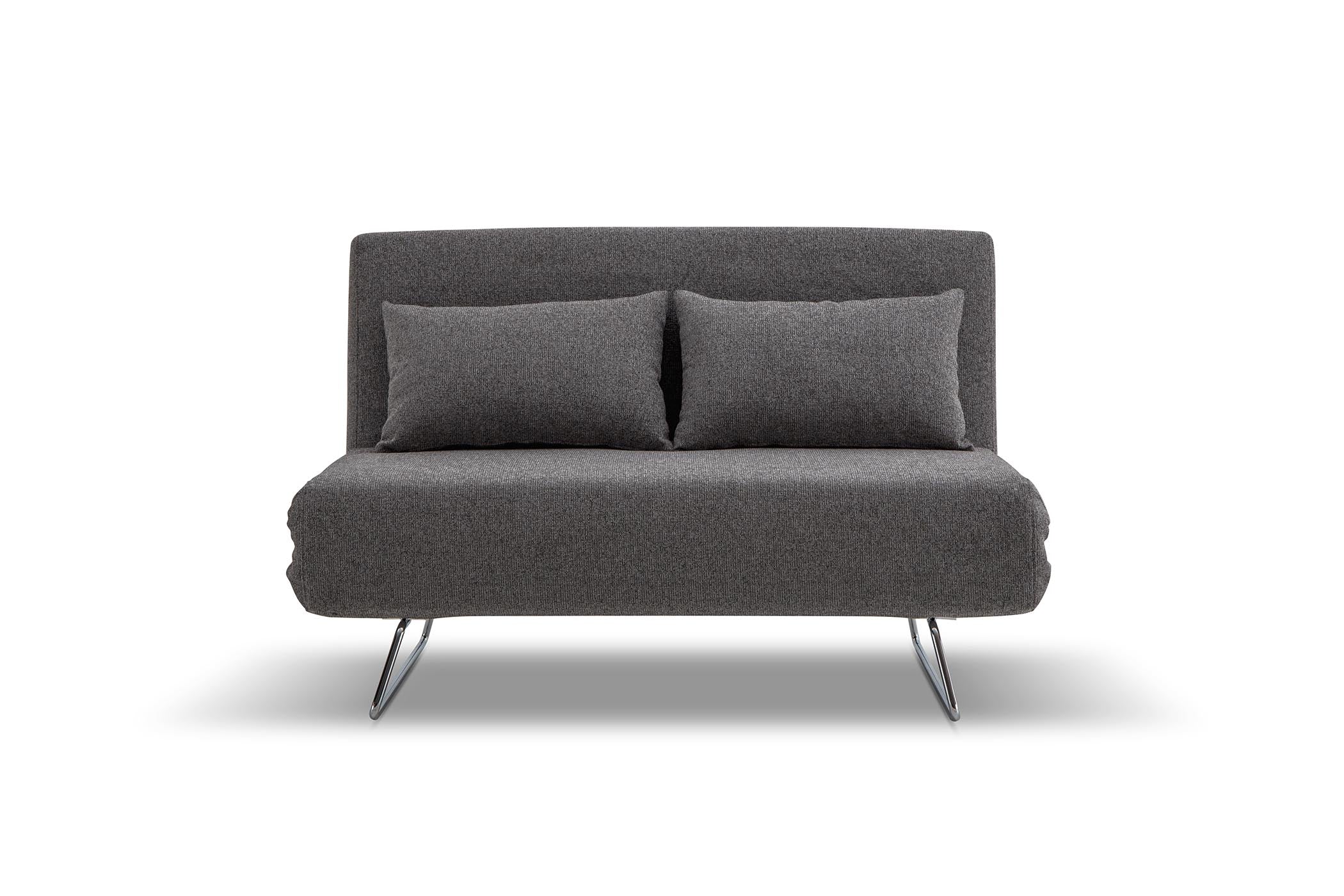 sofa bed - front view on white background