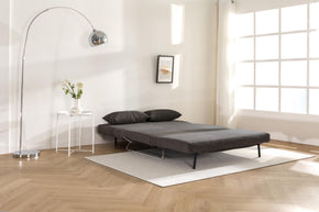 sofa bed in bed mode in living room scene