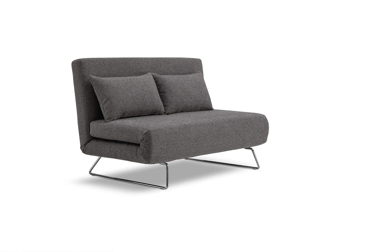 sofa bed - side view on white background