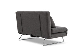 sofa bed- back view on white background