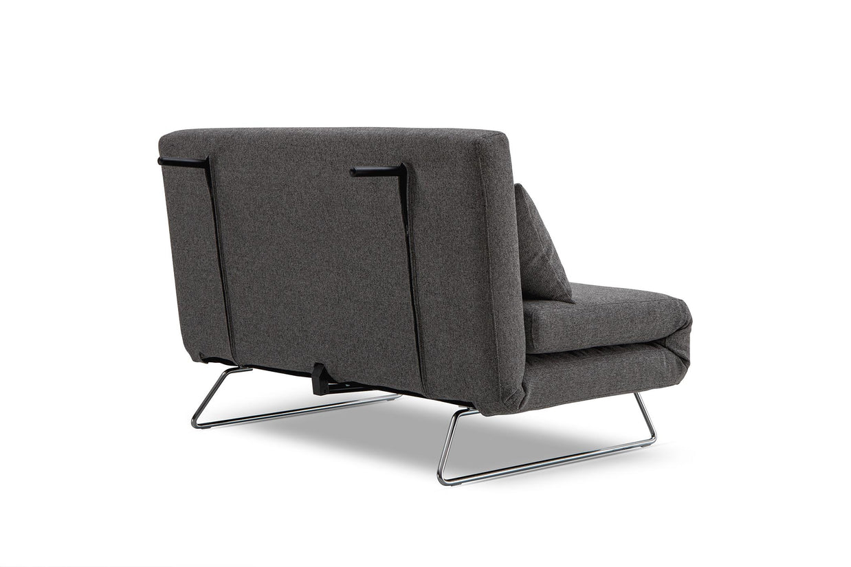 sofa bed opening back legs- side view on white background