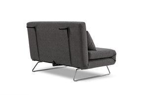 sofa bed opening back legs- side view on white background