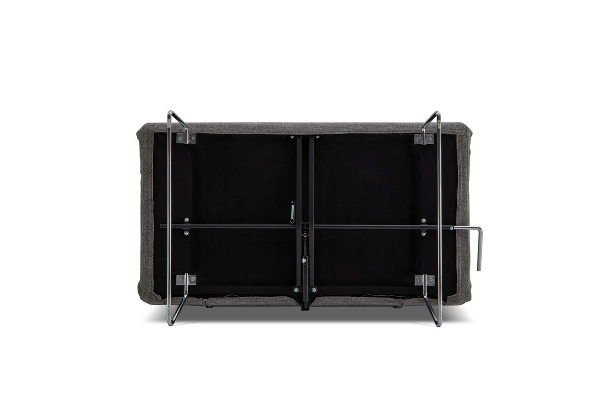 sofa bed- bottom view on white background