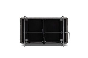 sofa bed- bottom view on white background