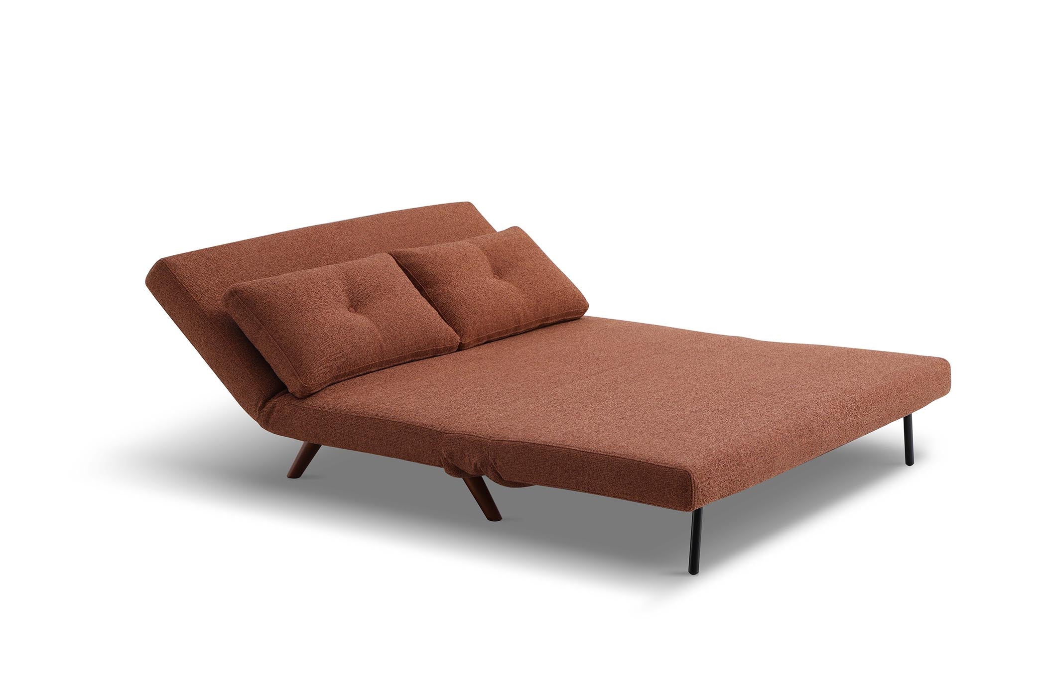 sofa bed in lounge Chair - side view on white background