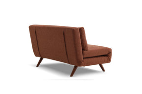 sofa bed - side view on white background