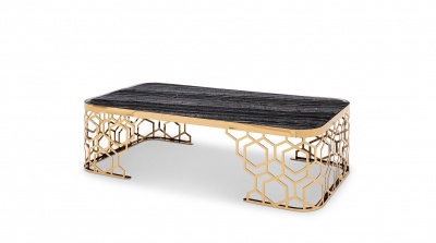 Luxury style marble rectangle coffee table ABC140701