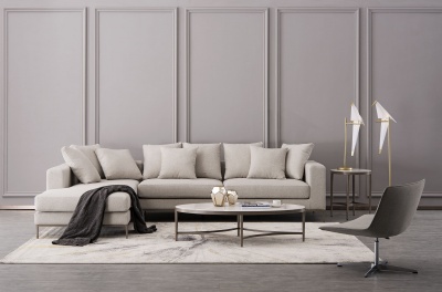 Luxury style Corner Sofa AS006-G+CF-L